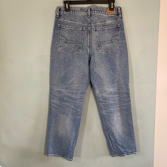 American Eagle super high rise ankle straight jean -size 8 - Picture 5 of 5